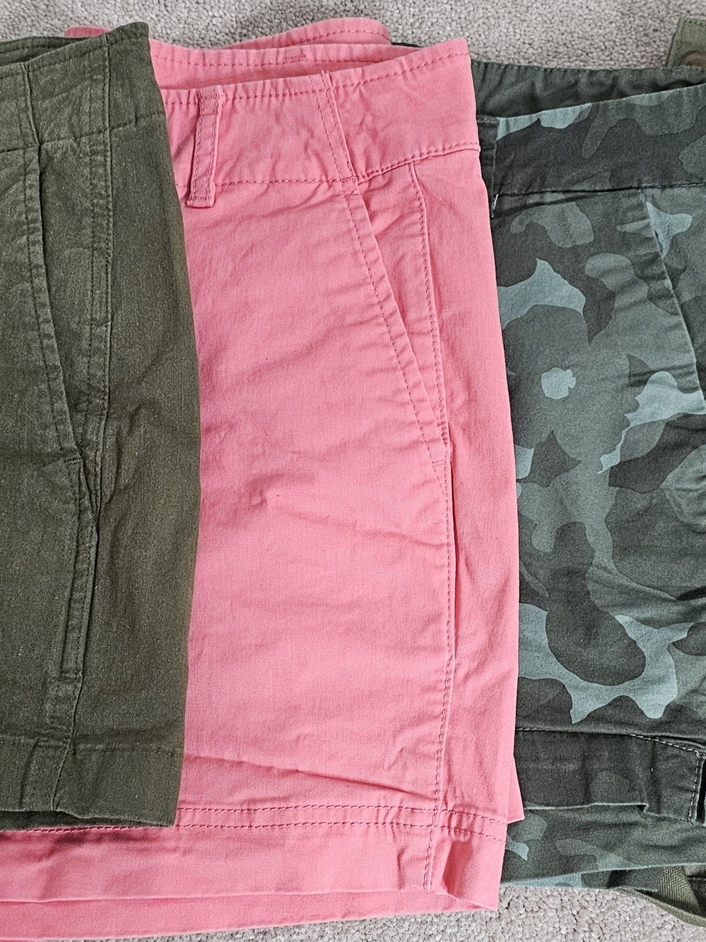 GAP/Old Navy Women's Coral and Green Shorts Set